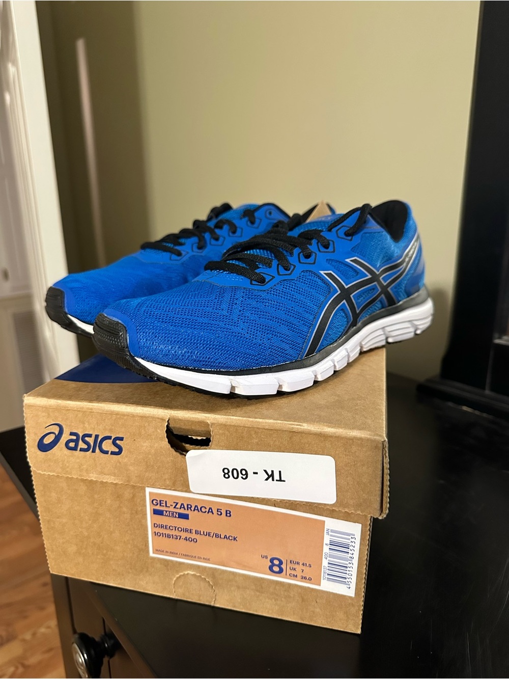 Asics Blue and Black Men's Running Sneakers